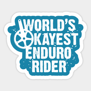 World's Okayest Enduro Rider Sticker